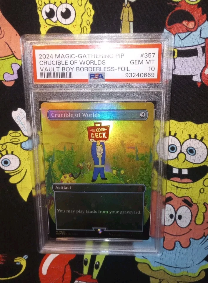 MTG Fallout Crucible of Worlds Borderless Foil Vault Boy PSA 10 - Image 1 of 1