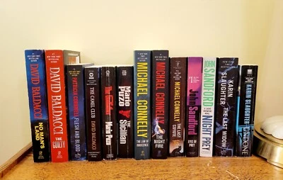 Crime Fiction Book Lot Michael Connelly, Karin Slaughter, John Sandford  - Image 1 of 4