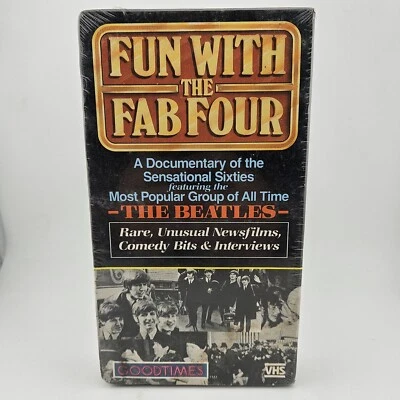 The Beatles Fun With The Fab Four - VHS - Sealed - 1986 - B&W **Buy2Get1Free** - Image 1 of 4