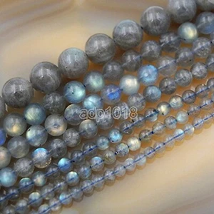 Wholesale Smooth Natural Gemstone Round Loose Beads 15" 4mm 6mm 8mm 10mm 12mm... - Picture 1 of 2
