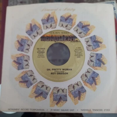 Roy Orbison - Oh Pretty Woman / It's Over -  Monument Golden Series - USA Import - Image 1 of 4