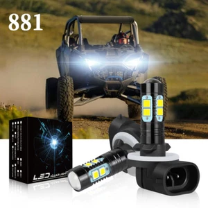 Para Polaris RZR 800 EFI 2008 2009 2010 2X 881 LED Faros Bombillas 8000LM Blanco - Imagen 1 de 15