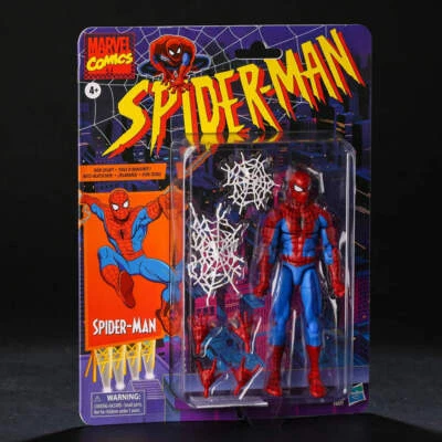 EXPROTAS Marvel Legends Retro Cardback Spider-Man Cel-Shading Comics PVC Actionfigur Co