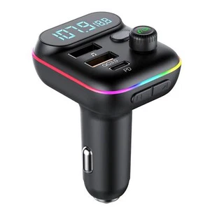 QC 3.0 Dual USB Charger Car Bluetooth 5.0 FM Transmitter MP3 N0F3 Player R7J3 - Picture 1 of 12