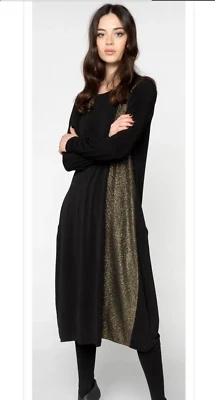ALEMBIKA Evening Dress Gold Size 5 BNWT RRP$429 black stretchy Israel - Image 1 of 4