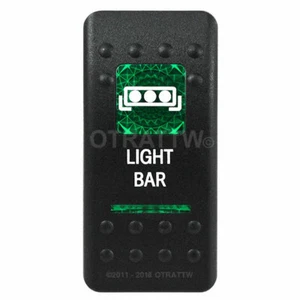 OTRATTW Contura II Rocker Switch, LIGHT BAR, GREEN LENS - Imagen 1 de 6
