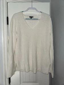 J. CREW MERCANTILE Shaker Knit V Neck Sweater Size Medium - Picture 1 of 4