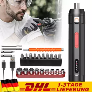 Mini Akkuschrauber Elektroschrauber Schraubendreher Satz USB wiederaufladbare - Bild 1 von 16