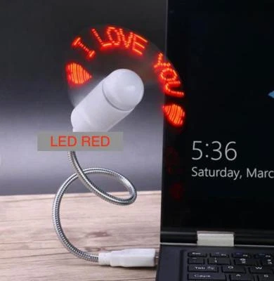 Mini VENTILADOR DE REFRIGERACIÓN DE ALIMENTACIÓN USB FLEXIBLE ILUMINADO CON LED PARA COMPUTADORA PORTÁTIL DE VIAJE PC  Foto 1 de 4