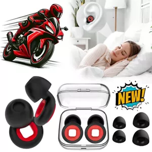 Tapones para los oídos motocicleta motocicleta tapones para los oídos viento sueño 24 DB disminución viento ruido EE. UU. - Imagen 1 de 14