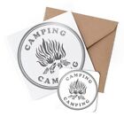 1 x Kartka okolicznościowa i zestaw podstawek - BW - Camping Strażacy Skauci Kemping Wycieczka #40196