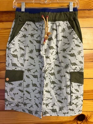 Matilda Jane Dyno Mite Dinosaur Cargo Shorts EUC Boys Moments With You Size 14 - Image 1 of 2