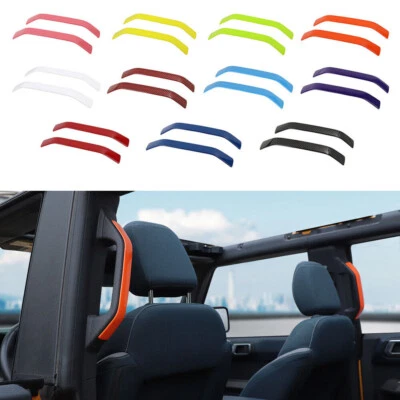 Kit de molduras de cubierta de manija de pilar B interior de automóvil para Ford Bronco 2021-25 Foto 1 de 4