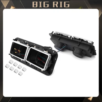 2PCS Headlight Housing Bases LH+RH For Kenworth T600 W900 Freightliner FLD120 - Image 1 of 4