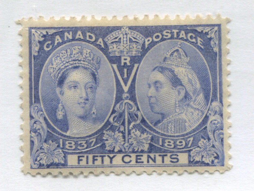 Canada 1897 50 cents Jubilee mint o.g. hinged - Image 1 of 1