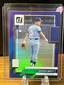 2022 Panini Donruss, Purple Parallel, George Brett #102 Kansas City Royals