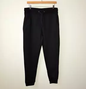 EX H&M DIVIDED BLACK DRAWSTRING WAIST POCKET CUFFED HEM JOGGER SIZE MED-LARGE - Picture 1 of 12