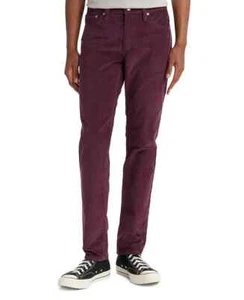 Levi' 511 Slim-Fit Corduroy Burgundy Pants - Picture 1 of 3