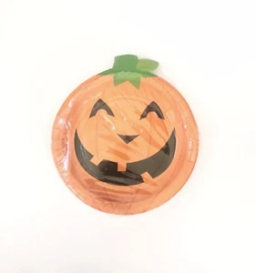 Platos de almuerzo o cena de Halloween - Cara de calabaza, Jack O Lantern, 12 unidades - Imagen 1 de 1