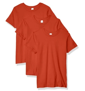 Marky G Apparel Unisex Jersey Short-Sleeve Crewneck T-Shirt 3 Pack Orange Size 8 - Picture 1 of 2