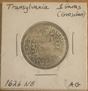 Hungary     Transylvania Groschen  1626 NB     KM# 169    aVF - Picture 1 of 2