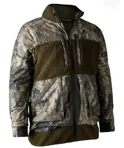 Deerhunter Rusky Pile Mix Jacket Men’s Camo Size L Shooting Fishing - Picture 1 of 2