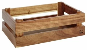 Buffet-Gestell Display SUPERBOX für GN 1/2 Platten Akazienholz braun - Picture 1 of 1