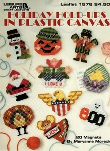 Holiday Hold-ups en folleto de lona de plástico 1576 Eagle, Tío Sam, Corazón, Nuevo de Lote Antiguo - Imagen 1 de 2