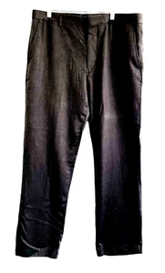 Joseph Abboud Executive Dress Pants Men 36x32 Black Wool Flat Front Free Shippi - Picture 1 of 9