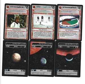 Lote de 6 tarjetas coleccionables 1995 Decipher inc. Star Wars - Imagen 1 de 2