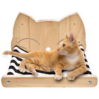 Cat Hammock Wall Mounted Wooden Kitten Hanging Bed Pet Furniture Perches Shelf F