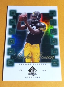 2000 SP Authentic Rookie Fusion Plaxico Burress #RF1 RC - Steelers - Picture 1 of 2