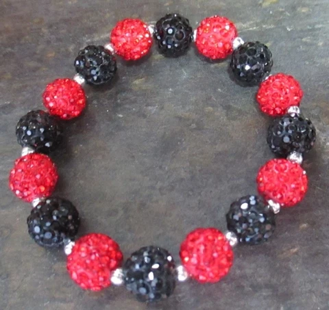Atlanta Falcons- Bling- Crystal-Rhinestone-Red/Black-Bracelet Cover