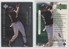 1999 Upper Deck Black Diamond Diamond Dominance /1500 Frank Thomas #D4 HOF