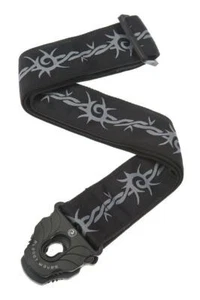 D'Addario Planet Lock Guitar Strap, Barbed Wire - Picture 1 of 4