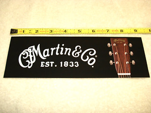 C.F MARTIN & Co 1833 logo BUMPER STICKER + Headstock. Vinyl Peel/Stick 9"x3 case