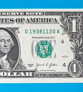 1938 November 20 : D 19381120 A $1 One Dollar Bill BIRTHDAY Note *AU* - Picture 1 of 3