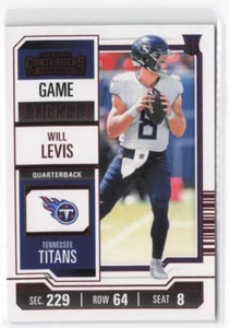 2023-24 Panini Contenders Will Levis RC #97 Season Ticket Red - Picture 1 of 2