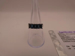 C16 Gemporia Sterling Silver London Blue Topaz Ring & COA - Size N/O - Picture 1 of 7