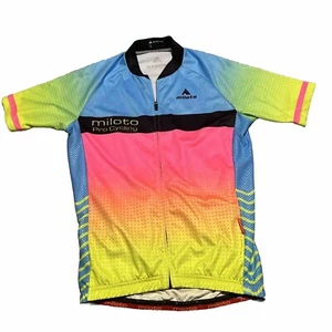 Miloto Pro Cycling S Large Shirt PRE OWNED No Rips Stains Or Tears Eye catching! - Picture 1 of 8