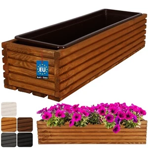 KOTARBAU® Blumenkasten aus Holz 64 x 20 cm mit Innentopf Balkonkasten Blumentopf - Bild 1 von 41