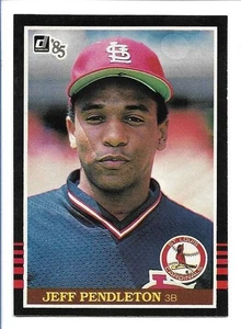 Terry Pendleton 1985 Donruss Rookie Error #534 - Jeff Pendleton Name on Front - Picture 1 of 2