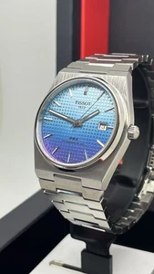Tissot T137.407.11.351.01 Men's PRX Automatic Gradient Blue 40mm Watch - Picture 1 of 6