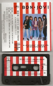 BON JOVI LIVIN' ON A PRAYER 6-TRACK (INC 3 LIVE) CANADA-ONLY 1986 CASSETTE EP - Picture 1 of 2