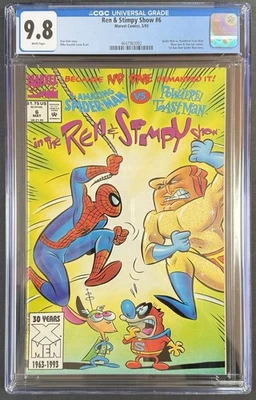 The Ren & Stimpy Show #6 CGC 9.8 WHITE PAGES! SPIDER-MAN APPEARANCE! 🔥🔑 - Image 1 of 2