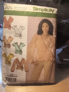 Simplicity Blouse Pattern 4125 Size K5 8 To 16 - Picture 1 of 2