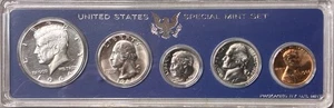 1966 US Special Mint Set SMS 5 Coins with 40% Silver Kennedy Half Dollar No Box - Picture 1 of 2