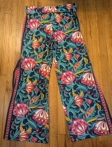 Pantaloni copricostume da bagno TRINA TURK multicolore floreale spacco laterale taglia XL nuovi con etichette - Foto 1 di 6