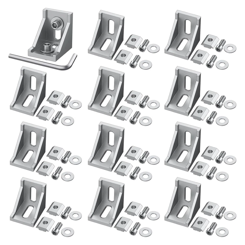 Innenwinkel Außenwinkel Aluprofil Nut 6 8 Für 20x20 30x30 40x40 Profilverbinder - Bild 1 von 4