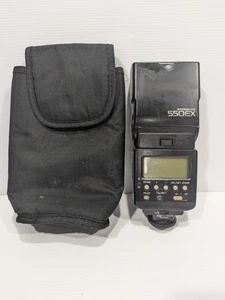 Canon Speedlite 550EX Shoe Mount Electronic Flash Tested Working Includes Case  - Picture 1 of 13